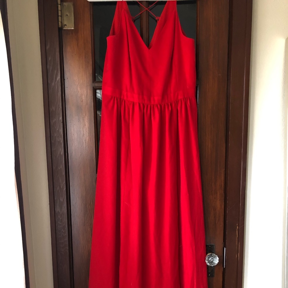 Nordstrom Red Formal Maxi Dress with Slit